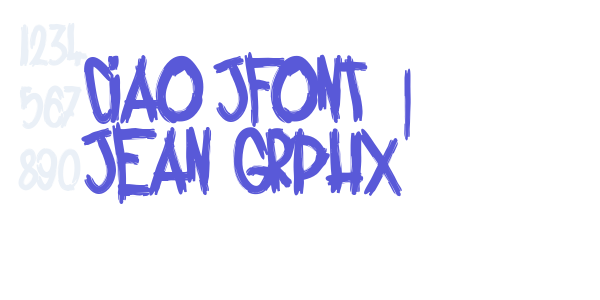 Ciao jFont | Jean Grphx font